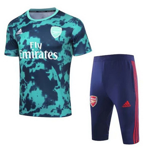 Camiseta de Entrenamiento Arsenal Conjunto Completo 2019 2020 Verde Azul